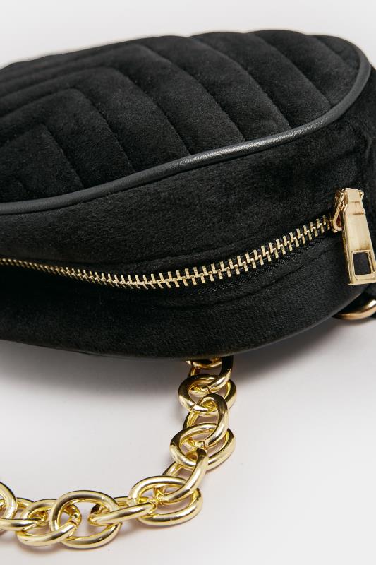 Black Chain Strap Camera Bag | Yours Clothing 6