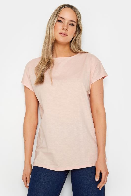 LTS Tall Womens Blush Pink Short Sleeve T-Shirt | Long Tall Sally 1