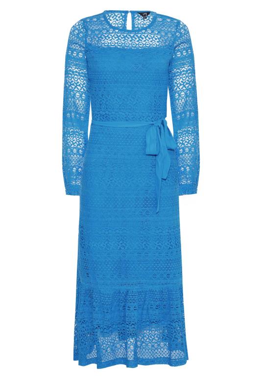 LTS Tall Women's Blue Lace Midi Dress | Long Tall Sally  6