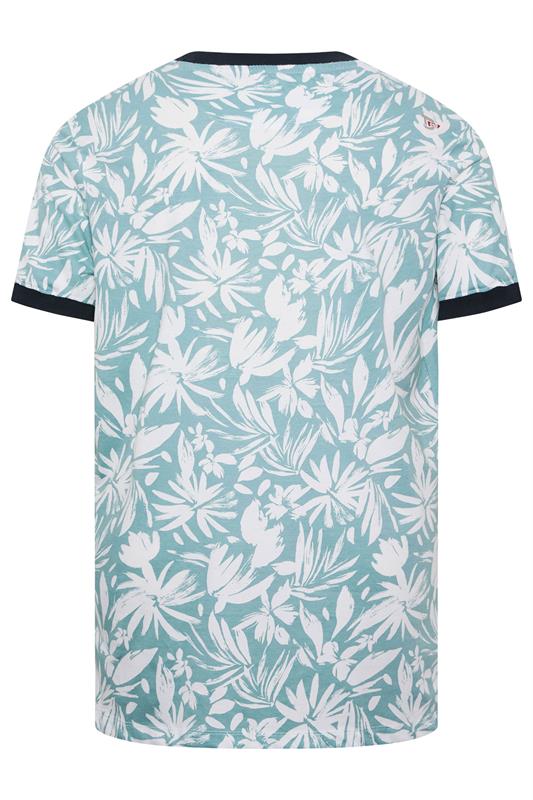 D555 Big & Tall Blue 'Venice Beach' Print T-Shirt | BadRhino 4