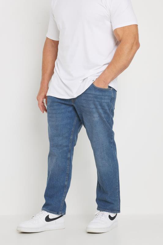 JACK & JONES Big & Tall Blue Denim 'Mike' Jeans