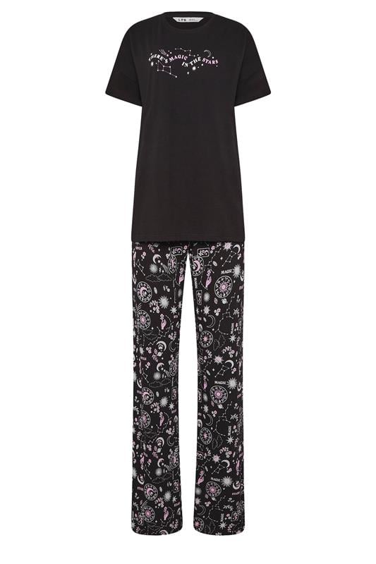 LTS Tall Women's Black Celestial Print Pyjama Set | Long Tall Sally 5
