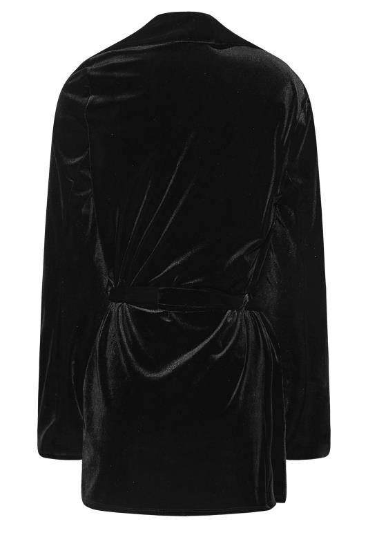 LTS Tall Women's Black Velvet Belted Blazer | Long Tall Sally 7
