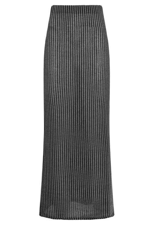 LTS Tall Black Ribbed Maxi Skirt | Long Tall Sally  4