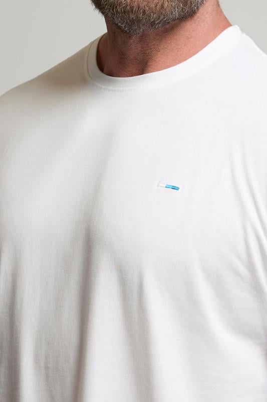 BadRhino Big & Tall 5 PACK White Extra Long Core T-Shirts | BadRhino 5