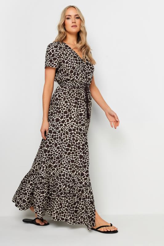 LTS Tall Women's Natural Brown Animal Maxi Dress | Long Tall Sally 2