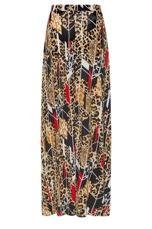 LTS Tall Women's Black Animal Geometric Print Maxi Skirt | Long Tall Sally 6