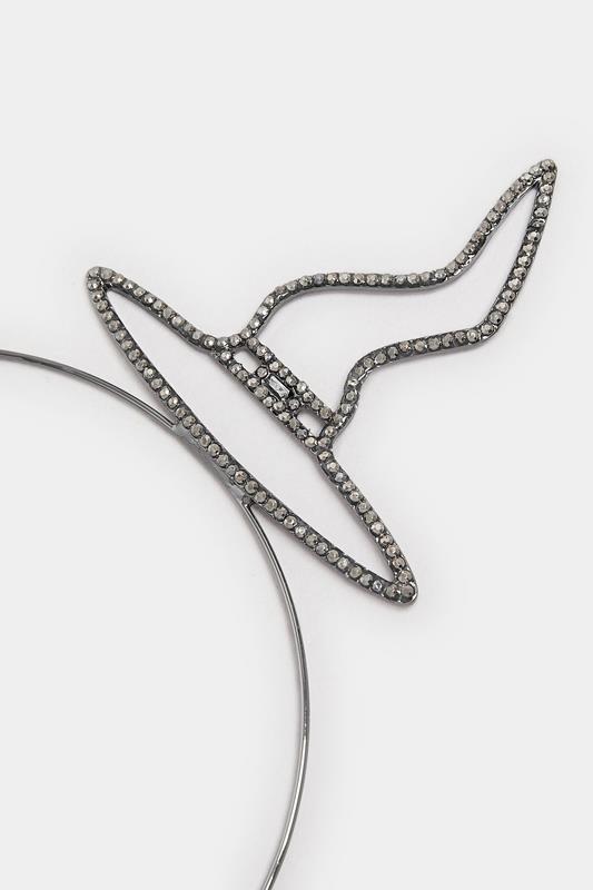 Silver Witch Hat Novelty Halloween Headband | Yours Clothing 2