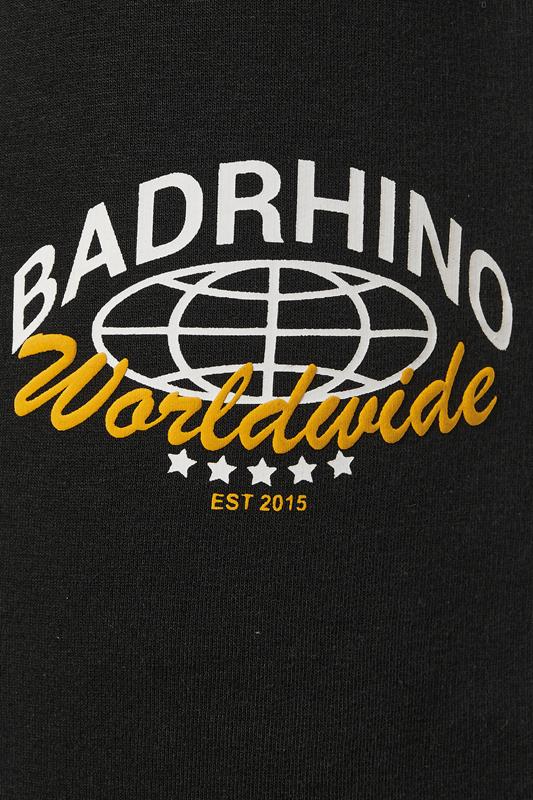 BadRhino Big & Tall Black Worldwide Print Joggers | BadRhino 7