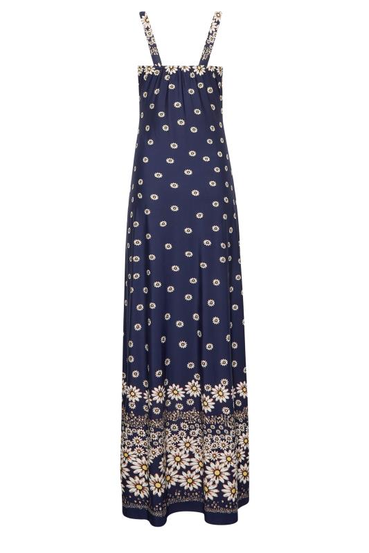 LTS Tall Navy Blue Daisy Print Maxi Dress | Long Tall Sally  7