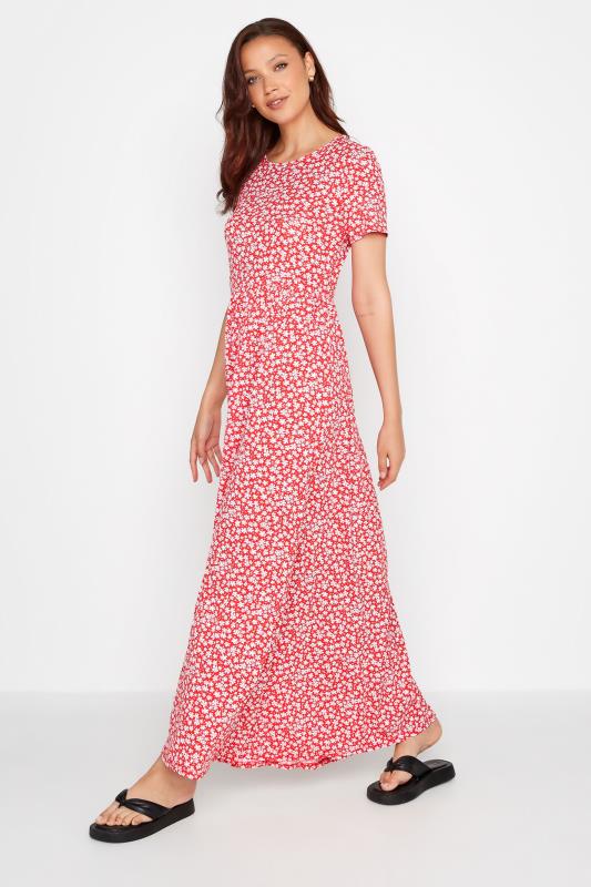 LTS Tall Women's Red Ditsy Floral Maxi Dress | Long Tall Sally 2