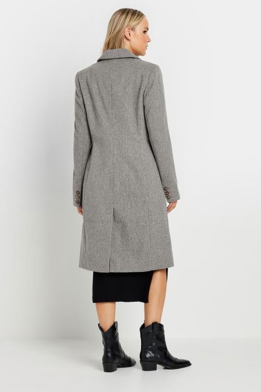 LTS Tall Women's Grey Midi Formal Coat | Long Tall Sally 3