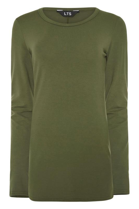  Tall Women's Khaki Green Long Sleeve T-Shirt | Long Tall Sally 5