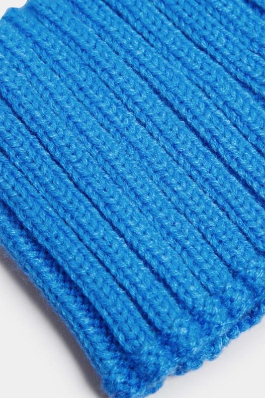 Cobalt Blue Ribbed Knitted Headband | Yours Clothing 4
