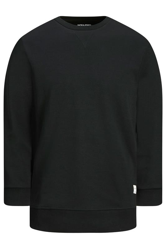 JJACK & JONES Big & Tall Black Sweatshirt | BadRhino 2