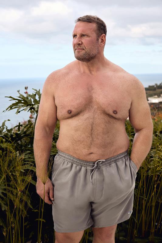 Men's  BadRhino Big & Tall Grey Swim Shorts