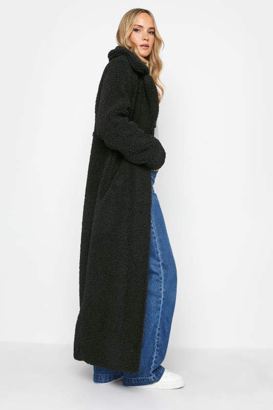 Tall Women's LTS Black Teddy Maxi Coat | Long Tall Sally 3