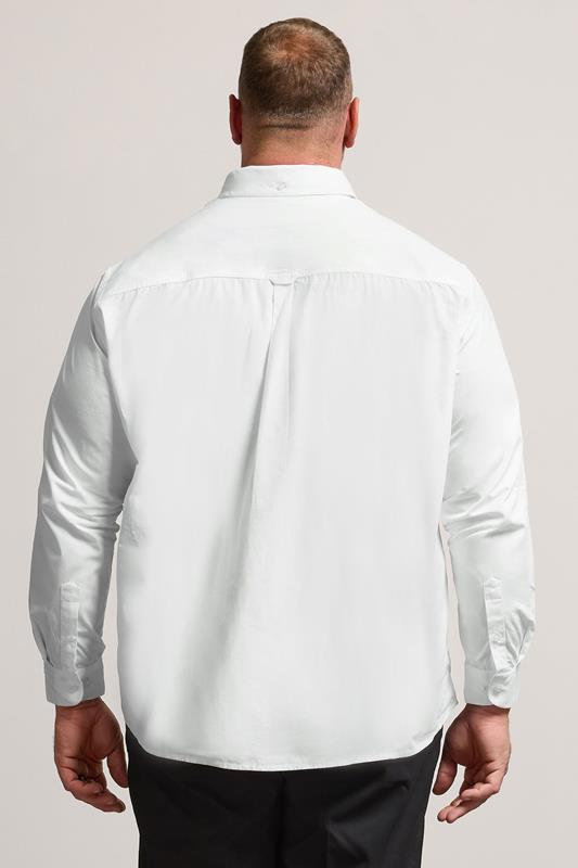 BadRhino Big & Tall 2 PACK White Long Sleeve Poplin Shirts | BadRhino 5