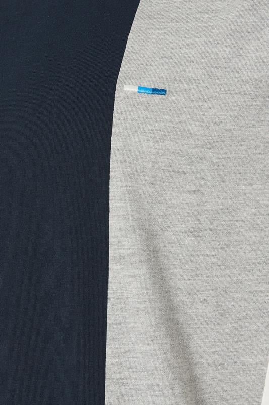 BadRhino Big & Tall Navy Blue Cut & Sew  T-Shirt | BadRhino 8