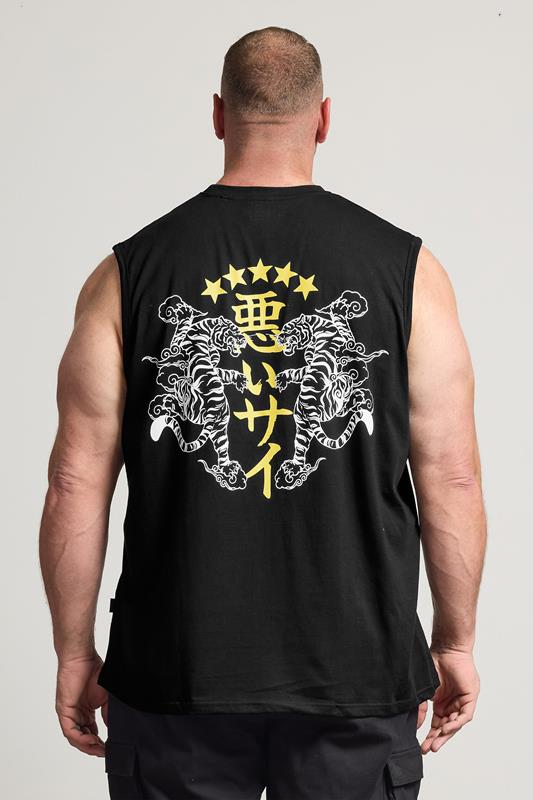 BadRhino Big & Tall Black Tiger Graphic Muscle Vest | BadRhino 2