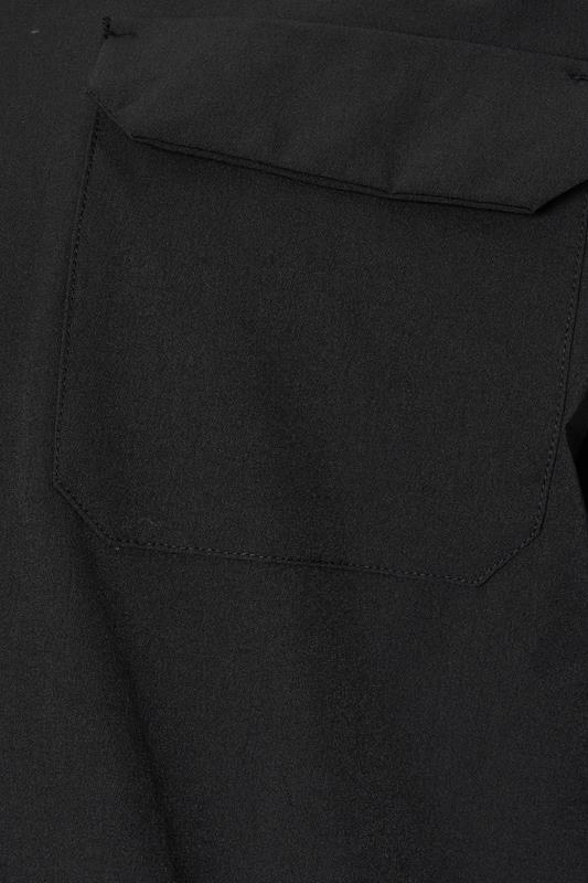 D555 Big & Tall Black Couture Stretch Zip Through Jacket | BadRhino 3