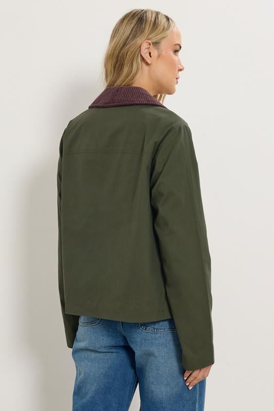 LTS Tall Green Cord Collar Barn Jacket | Long Tall Sally 3