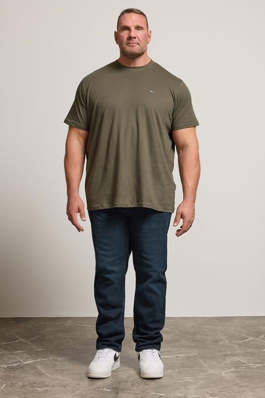 BadRhino Big & Tall Ink Blue Straight Leg Stretch Jeans | BadRhino 2