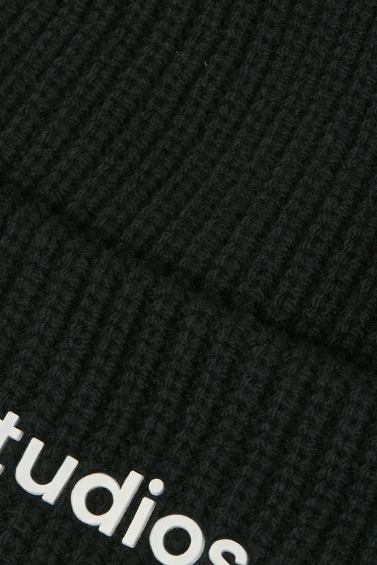 JACK & JONES Big & Tall Black Studio Beanie | BadRhino 2
