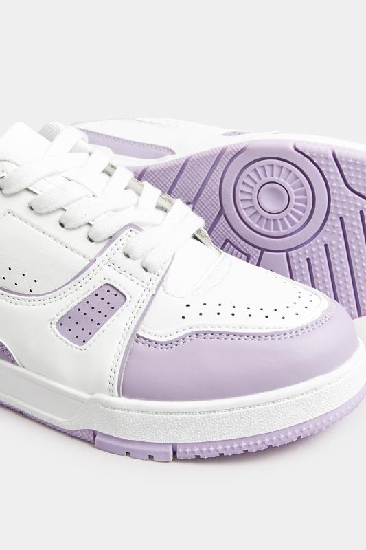 Lilac Purple Chunky Trainers In Extra Wide EEE Fit | Yours Clothing 5