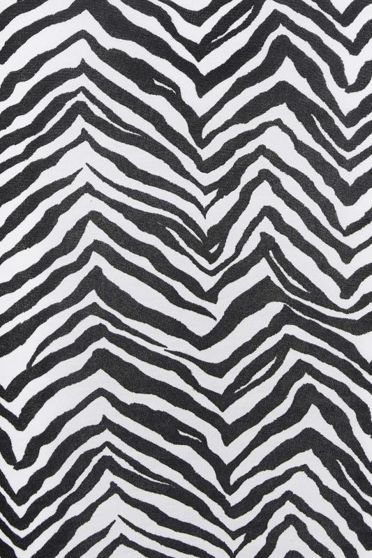 LTS Tall Black Zebra Print Sleeveless Jersey Mini Dress | Long Tall Sally