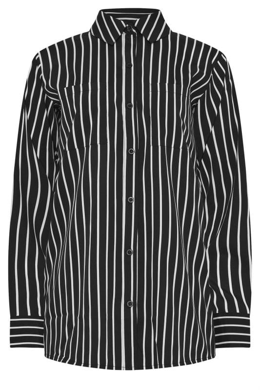 Black long sleeve shirt with white stripes best sale