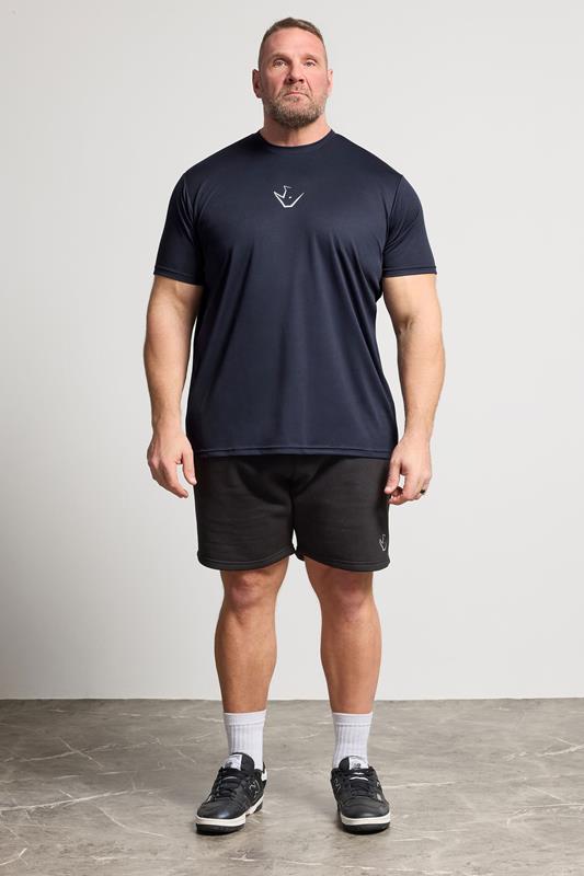 IronRhino Big & Tall Navy Blue Branded Performance T-Shirt | BadRhino 1