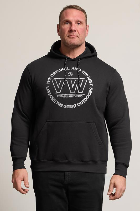 D555 Big & Tall Black Volkswagen Hoodie | BadRhino 1