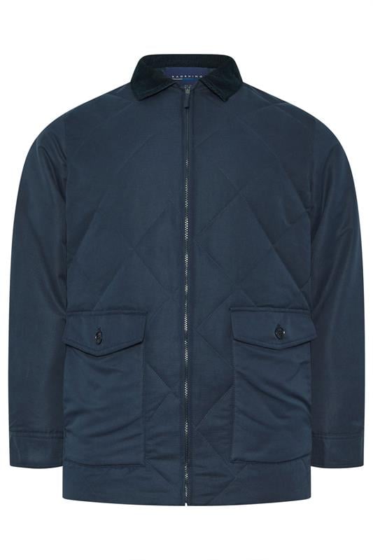 BadRhino Big & Tall Navy Blue Quilted Jacket | BadRhino 5