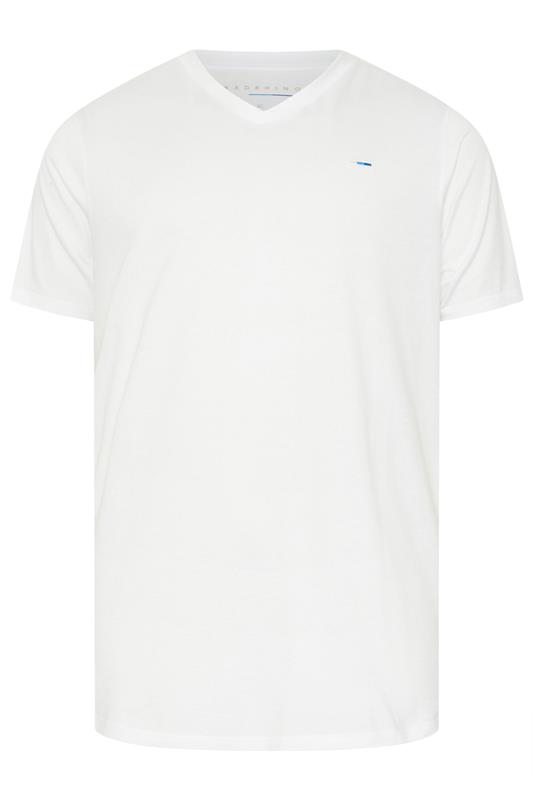 BadRhino Big & Tall White V-Neck T-Shirt | BadRhino  6