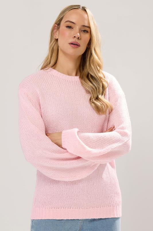 Tall  LTS Tall Pink Balloon Sleeve Jumper