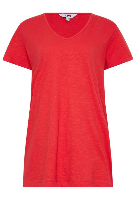 LTS Tall Women's Red V-Neck T-Shirt | Long Tall Sally 6