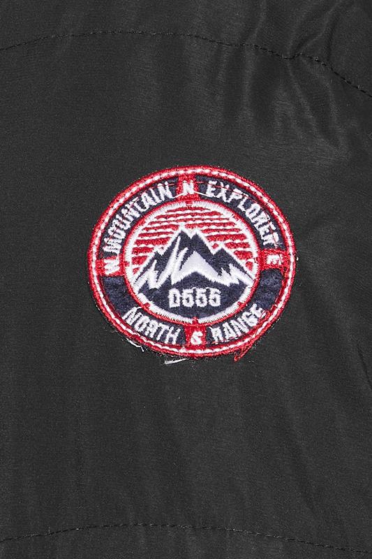 D555 Big & Tall Black Quilted Padded Jacket | BadRhino 6