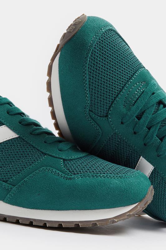 Teal Green Colourblock Trainers In Extra Wide EEE Fit | Yours Clothing 5