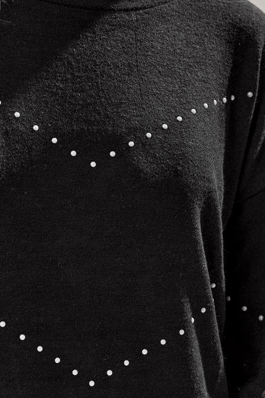 LTS Tall Black Studded Jumper | Long Tall Sally 4