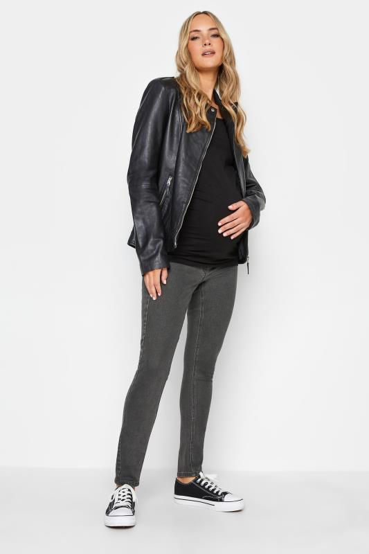 LTS Tall Maternity Grey Skinny AVA Jeans | Long Tall Sally 2