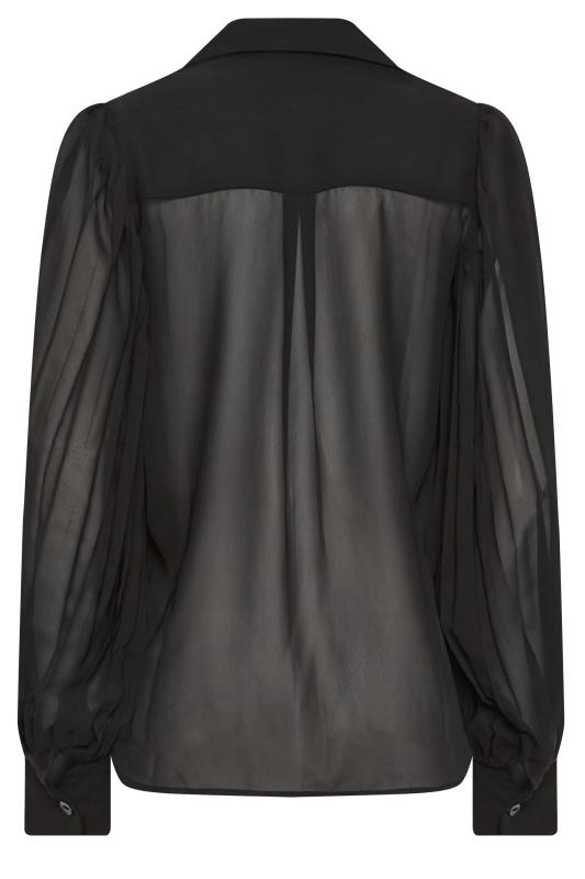 LTS Tall Women's Black Pleat Sleeve Shirt | Long Tall Sally 7