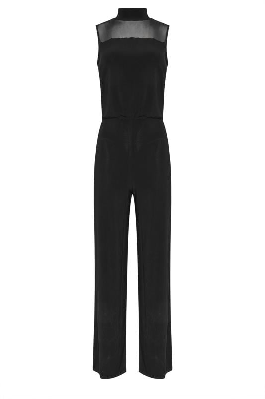 LTS Tall Women's Black Mesh Sleeveless Jumpsuit | Long Tall Sally 5