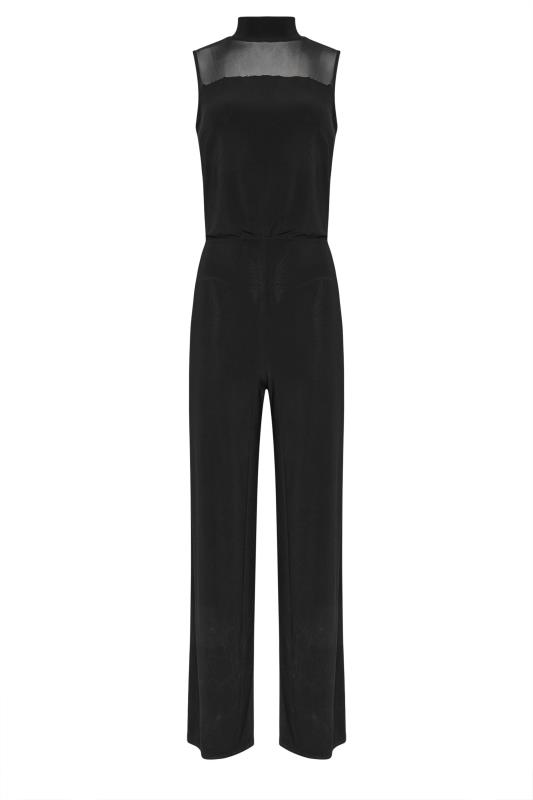 LTS Tall Women's Black Mesh Sleeveless Jumpsuit | Long Tall Sally 5