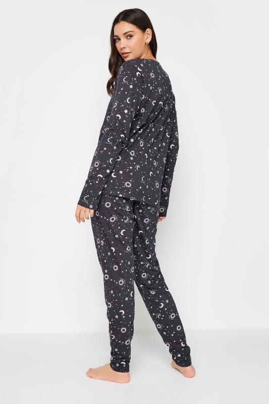 LTS Tall Womens Dark Blue Star Print Cuffed Pyjama Set | Long Tall Sally  4