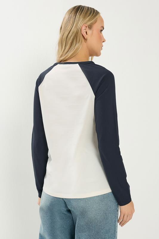 LTS Tall Women's Navy Blue & Cream 'Los Angeles' Slogan T-Shirt | Long Tall Sally 4