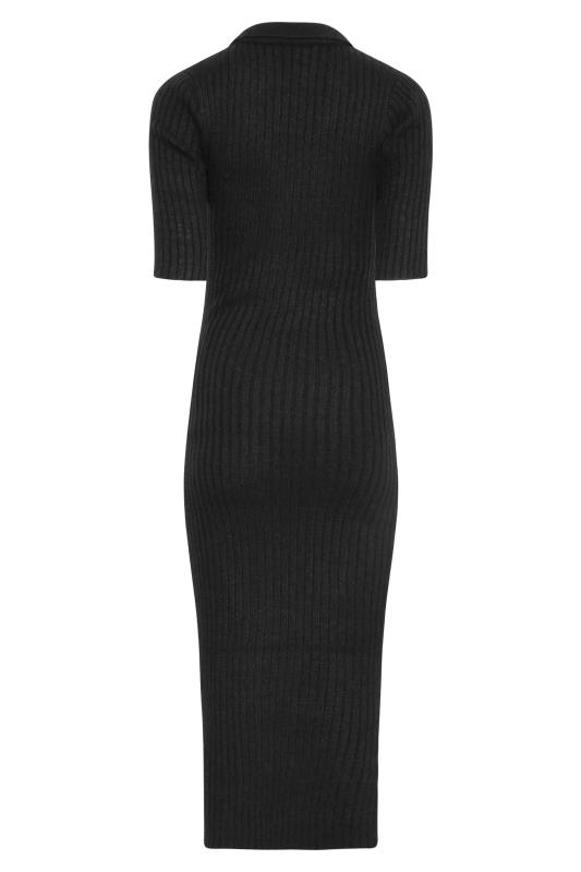LTS Tall Women's Maternity Black Knitted Midaxi Dress | Long Tall Sally  7