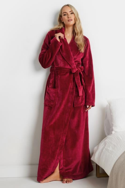 Tall  LTS Tall Red Super Luxe Maxi Dressing Gown