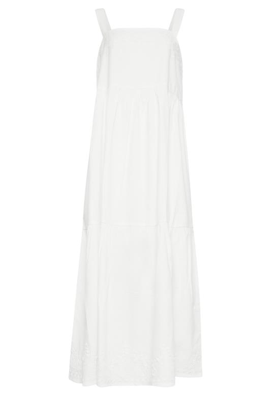 Lts Tall Womens White Embroidered Nightdress Long Tall Sally
