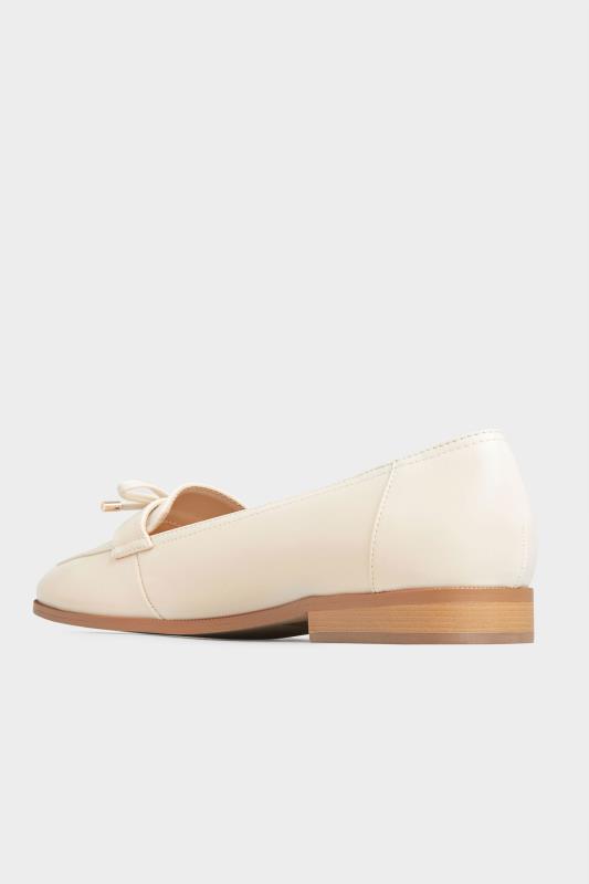 LTS White Bow Trim Loafers In Standard Fit | Long Tall Sally 5